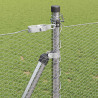 Słupek ogrodzeniowy. Srebrny 10 x 0,8 m (siatka 13 mm) Stal