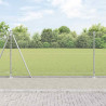 Słupek ogrodzeniowy. Srebrny 10 x 1,2 m (siatka 13 mm) Stal