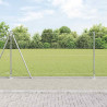 Słupek ogrodzeniowy. Srebrny 10 x 1,2 m (siatka 36 mm) Stal