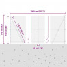 Słupek ogrodzeniowy. Srebrny 10 x 1,6 m (siatka 25 mm) Stal