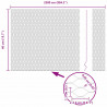 Słupek ogrodzeniowy. Srebrny 25 x 0,4 m (siatka 13 mm) Stal