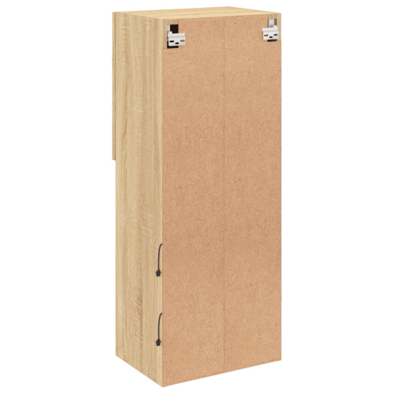 Szafka TV z LED, dąb sonoma, 40,5x30x102 cm