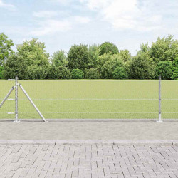 Słupek ogrodzeniowy. Srebrny 25 x 0,5 m (siatka 13 mm) Stal