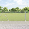 Słupek ogrodzeniowy. Srebrny 25 x 0,8 m (siatka 13 mm) Stal