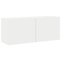 Szafka pod telewizor, ścienna, biała, 100x30x41 cm