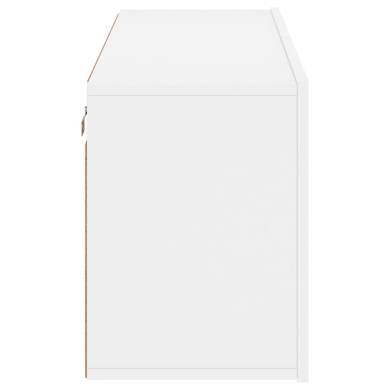 Szafka pod telewizor, ścienna, biała, 100x30x41 cm