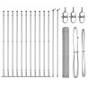 Słupek ogrodzeniowy. Srebrny 25 x 1 m (25 mm siatka) Stal