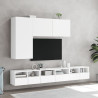 Szafka pod telewizor, ścienna, biała, 100x30x41 cm