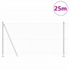 Słupek ogrodzeniowy. Srebrny 25 x 1,2 m (siatka 13 mm) Stal