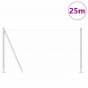 Słupek ogrodzeniowy. Srebrny 25 x 1,2 m (siatka 50 mm) Stal