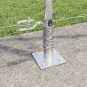Słupek ogrodzeniowy. Srebrny 25 x 1,2 m (siatka 50 mm) Stal