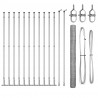 Słupek ogrodzeniowy. Srebrny 25 x 1,4 m (siatka 50 mm) Stal