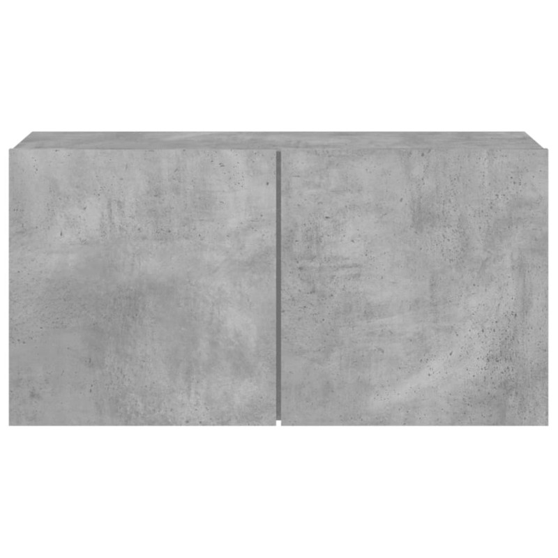Ścienna szafka TV, szarość betonu, 80x30x41 cm