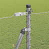 Słupek ogrodzeniowy. Srebrny 25 x 1,5 m (siatka 13 mm) Stal