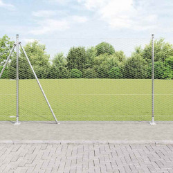 Słupek ogrodzeniowy. Srebrny 25 x 1,5 m (siatka 36 mm) Stal