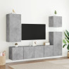 Ścienna szafka TV, szarość betonu, 80x30x41 cm