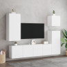 Ścienne szafki TV, 2 szt., białe, 80x30x41 cm