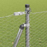 Słupek ogrodzeniowy. Srebrny 25 x 1,6 m (25 mm siatka) Stal