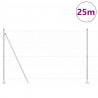 Słupek ogrodzeniowy. Srebrny 25 x 1,6 m (siatka 50 mm) Stal