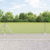 Słupek ogrodzeniowy. Srebrny 50 x 0,5 m (rozmiar oczka 13 mm)