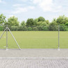 Słupek ogrodzeniowy. Srebrny 50 x 0,8 m (siatka 25 mm) Stal