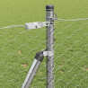 Słupek ogrodzeniowy. Srebrny 50 x 1 m (siatka 50 mm) Stal