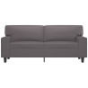 2-osobowa sofa, szary, 140 cm, sztuczna skóra