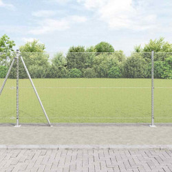 Słupek ogrodzeniowy. Srebrny 50 x 1,2 m (siatka 13 mm) Stal