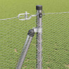 Słupek ogrodzeniowy. Srebrny 50 x 1,2 m (siatka 13 mm) Stal