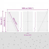 Słupek ogrodzeniowy. Srebrny 50 x 1,5 m (siatka 25 mm) Stal