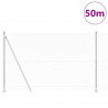 Słupek ogrodzeniowy. Srebrny 50 x 1,6 m (12 mm siatka) Stal