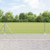Słupek ogrodzeniowy. Srebrny 100 x 0,4 m (siatka 50 mm) Stal