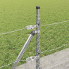 Słupek ogrodzeniowy. Srebrny 100 x 0,4 m (siatka 50 mm) Stal