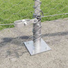 Słupek ogrodzeniowy. Srebrny 100 x 0,5 m (siatka 36 mm) Stal