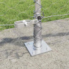 Słupek ogrodzeniowy. Srebrny 100 x 0,6 m (mesh 50 mm) Stal