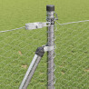 Słupek ogrodzeniowy. Srebrny 100 x 0,8 m (siatka 25 mm) Stal