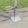Słupek ogrodzeniowy. Srebrny 100 x 1,2 m (siatka 36 mm) Stal