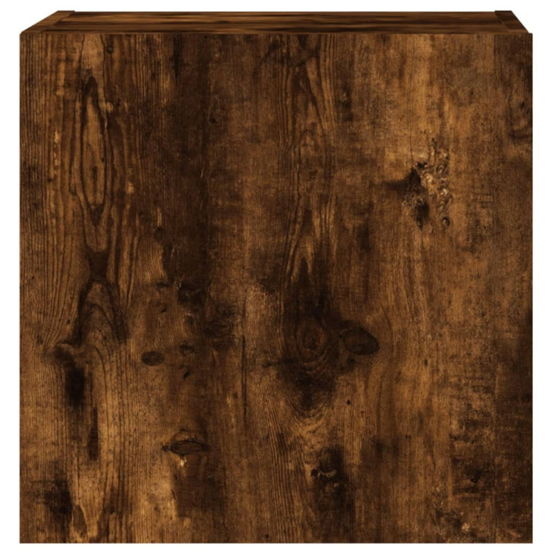 Ścienne szafki TV, 2 szt., przydymiony dąb, 40,5x30x40 cm