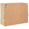 Ścienna szafka TV z LED, dąb sonoma, 78,5x30x60,5 cm
