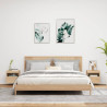 Ścienne szafki TV z LED, 2 szt., dąb sonoma, 40x30x40 cm