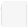 Ścienna szafka TV z LED, biała, 30,5x35x30 cm