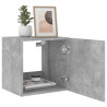 Ścienne szafki TV z LED, 2 szt., szarość betonu, 40,5x35x40 cm