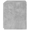 Ścienne szafki TV z LED, 2 szt., szarość betonu, 40,5x35x40 cm