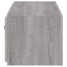 Ścienna szafka TV z LED, szary dąb sonoma, 80x35x31 cm