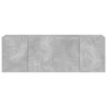 Ścienne szafki TV z LED, 2 szt., szarość betonu, 60x35x41 cm