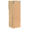 Szafki TV, z LED, 2 szt., dąb sonoma, 30,5x30x90 cm