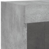 Szafki TV, z LED, 2 szt., szarość betonu, 100x30x30 cm