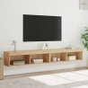 Szafki TV, z LED, 2 szt., kolor dąb sonoma, 100x30x30 cm