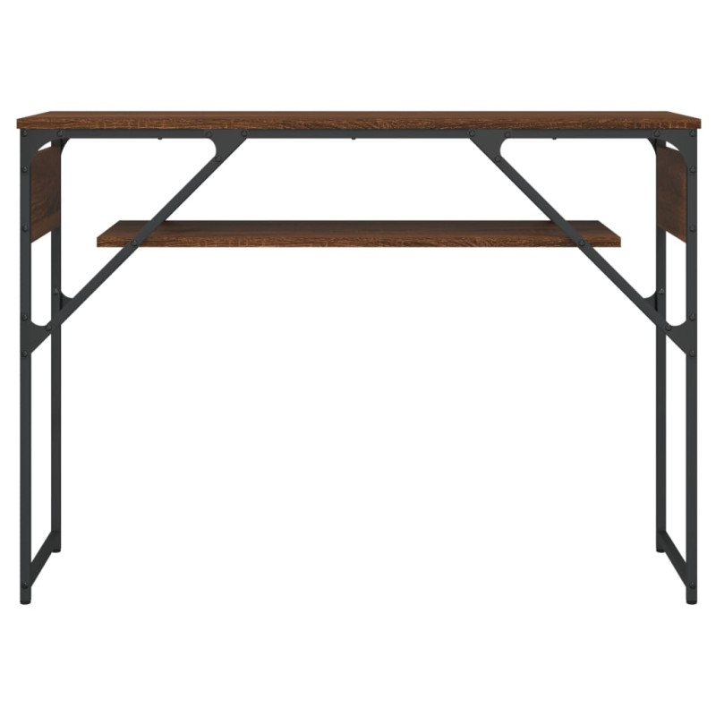Stolik konsolowy, brązowy dąb, 105x30x75 cm