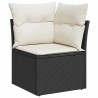 Zestaw Sof na Ogród 11 pcs Brązowy i Kremowy polirattan